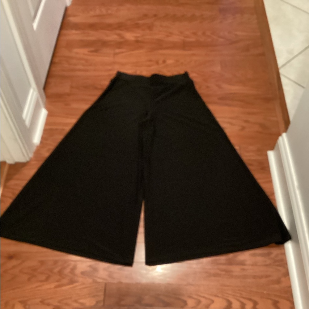 COCO BIANCO Black Wide Leg Palazzo Pants